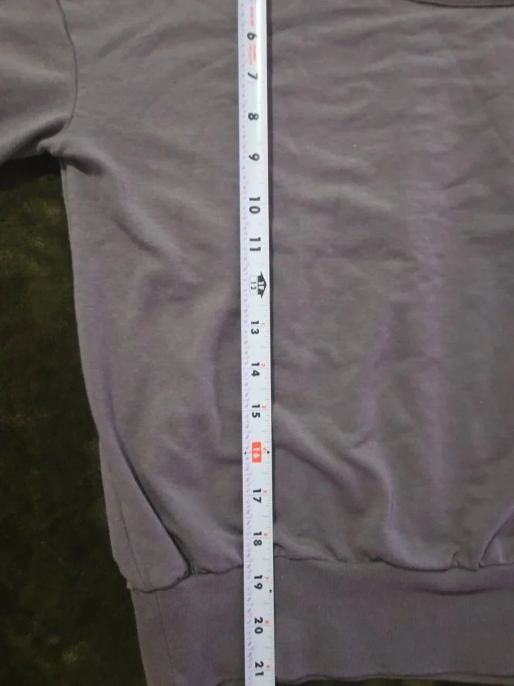Cuyana French Terry Pleat-Back Sweatshirt Women's M Taupe Grey Boatneck